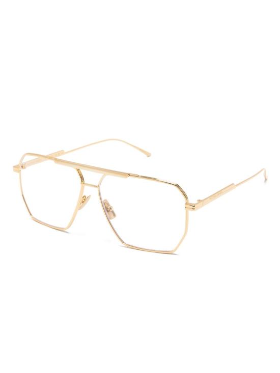 26SS 보테가베네타 선글라스 BV1012S 009 Gold gold transp - BOTTEGA VENETA