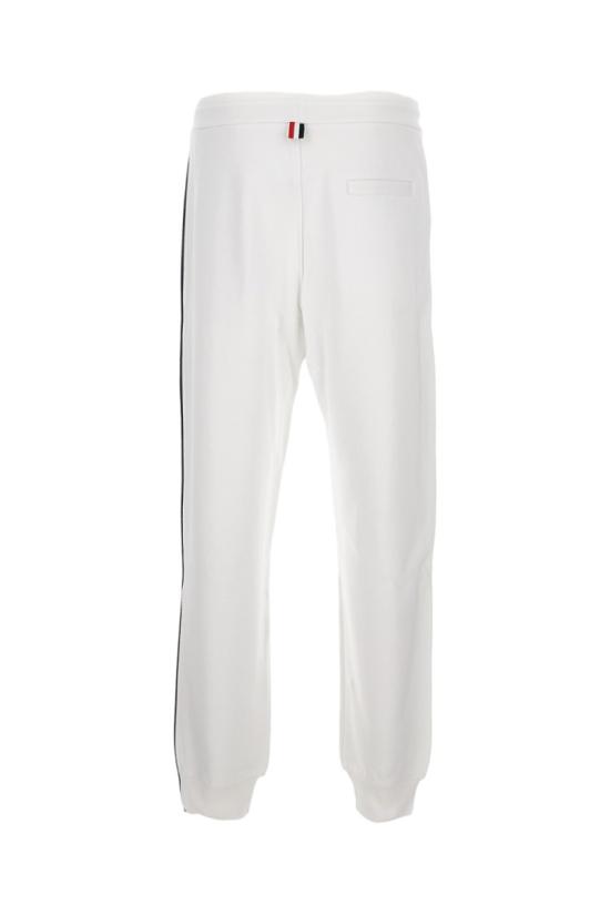  톰브라운 클래식 루프백 스트라이프 스웨트팬츠 MJQ066A03377100 White - THOM BROWNE