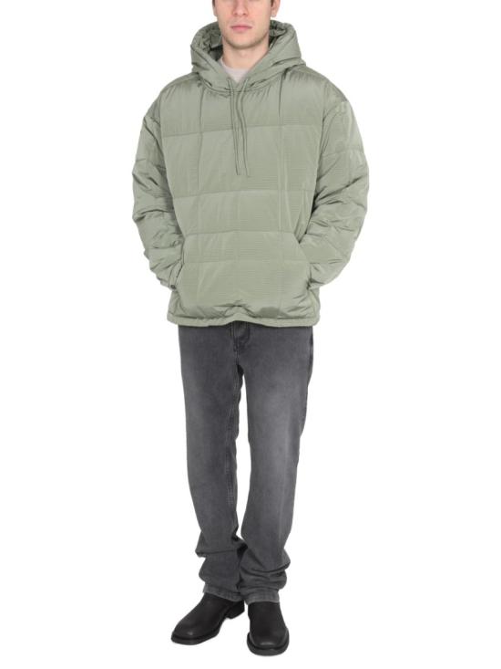  옌키옌키 후드 티셔츠 ANORAKJACKETMAN RIBKHAKI Grey - IENKI IENKI