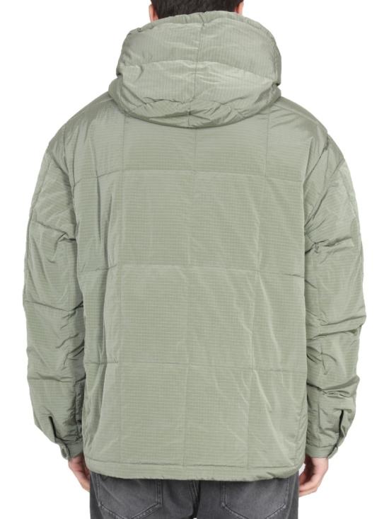  옌키옌키 후드 티셔츠 ANORAKJACKETMAN RIBKHAKI Grey - IENKI IENKI