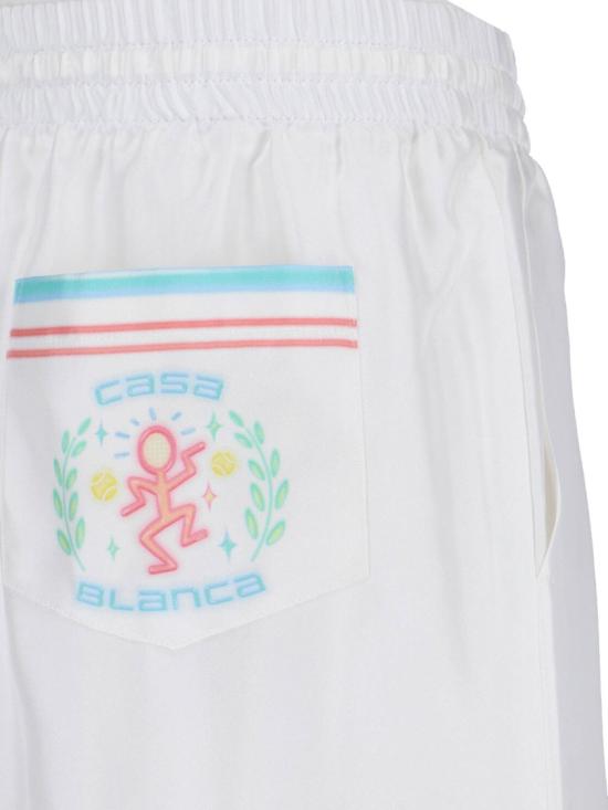 26SS 카사블랑카 숏팬츠 M SP26 TR 399 01DANCE JOY White - CASABLANCA