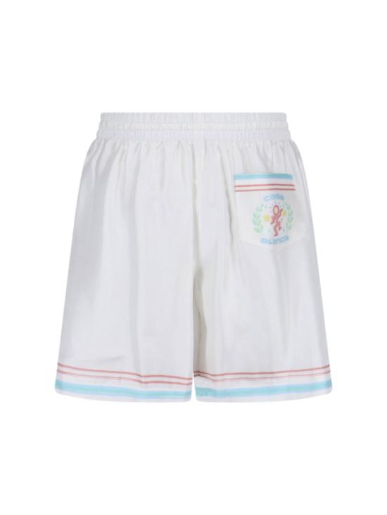 26SS 카사블랑카 숏팬츠 M SP26 TR 399 01DANCE JOY White - CASABLANCA