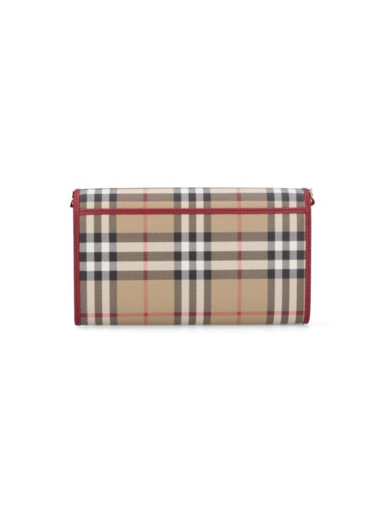 26SS 버버리 체크 체인 스트랩 지갑 8116321B9724 Neutrals - BURBERRY