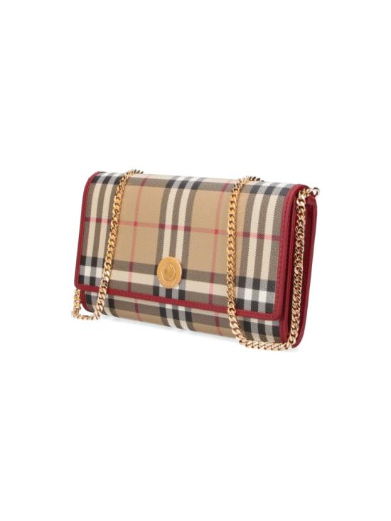 26SS 버버리 체크 체인 스트랩 지갑 8116321B9724 Neutrals - BURBERRY
