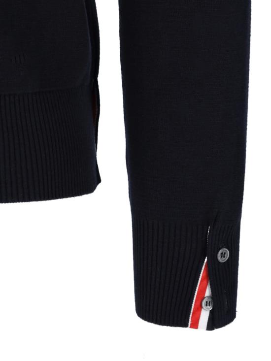 26SS 톰브라운 자카드 RWB 암밴드 니트 MKA326A Y3001415 Blue - THOM BROWNE