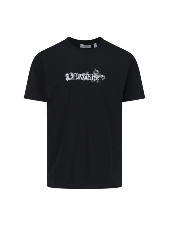 26SS 오프화이트 반팔 티셔츠 44MAA027S26J007001BLACK Black