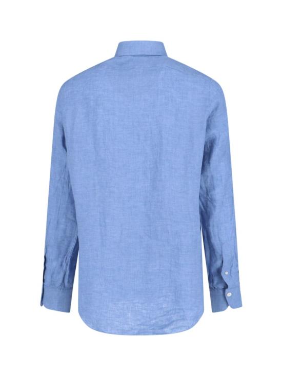 26SS 피나모레 긴팔 셔츠 C0650 GAETA LUIGI08 Blue - FINAMORE