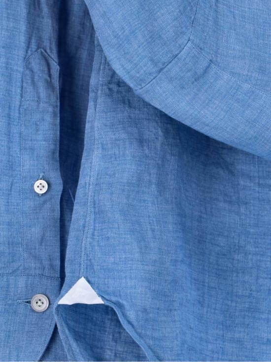 26SS 피나모레 긴팔 셔츠 C0650 GAETA LUIGI08 Blue - FINAMORE