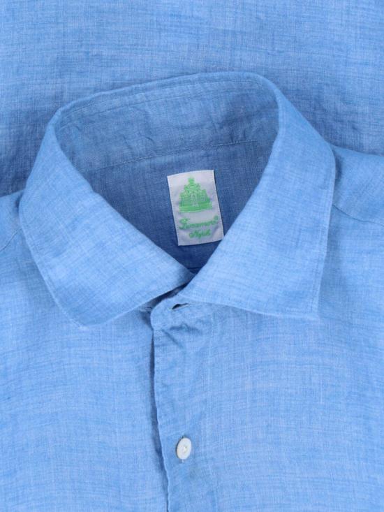26SS 피나모레 긴팔 셔츠 C0650 GAETA LUIGI08 Blue - FINAMORE