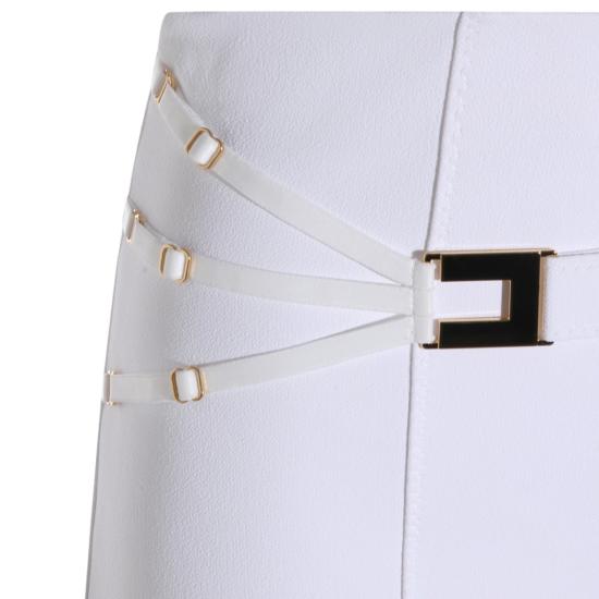 26SS 엘리자베타프랜치 미디 스커트 GO16761E2360 White - ELISABETTA FRANCHI