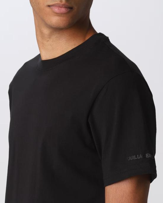 26SS 칼라거펠트 반팔 티셔츠 215M2199 999 black NERO - KARL LAGERFELD