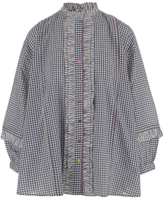26SS 뻬로 셔츠 DLWPSSFF01WHITEBLU Grey