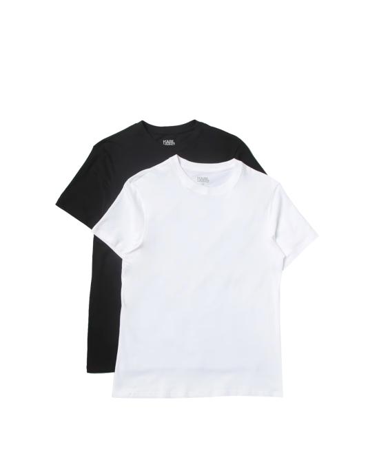 26SS 칼라거펠트 반팔 티셔츠 215M2199 101 white black BIANCO NERO