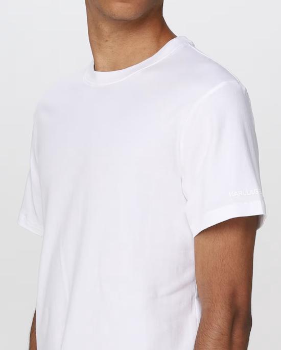 26SS 칼라거펠트 반팔 티셔츠 215M2199 101 white black BIANCO NERO - KARL LAGERFELD