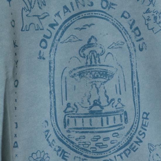 26SS 메종키츠네 긴팔 티셔츠 QM00306KM03410505 Blue - MAISON KITSUNE