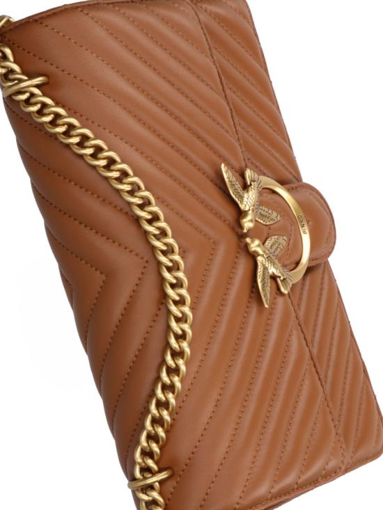 26SS 핑코 숄더백 100941 A0GKL17Q Brown - PINKO