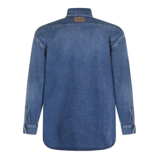 26SS 모스키노 데님 셔츠 261E020405390285 Blue - MOSCHINO