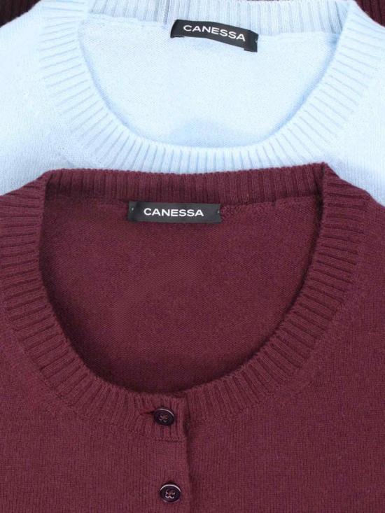  카네사 가디건 NWKZ001 FK0001V317 Burgundy - CANESSA