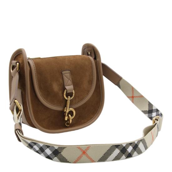 26SS 버버리 미니 B 클립 메신저 백 8120200A3819 Brown - BURBERRY