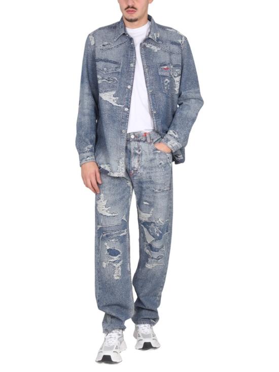  디젤 데님 자켓 A07111 09F1101 Grey - DIESEL