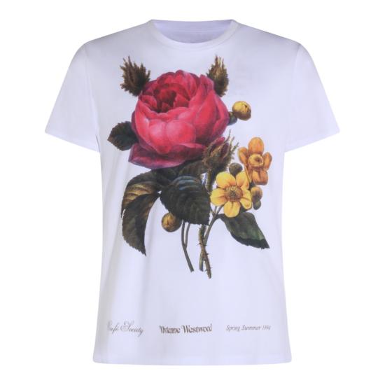 26SS 비비안웨스트우드 반팔 티셔츠 3G01005IJ00B9A401 White