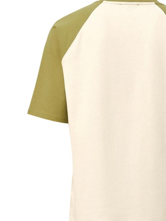 26SS 아미 반팔 티셔츠 UTS379 726A041 BLANC CREME MATCHA - AMI