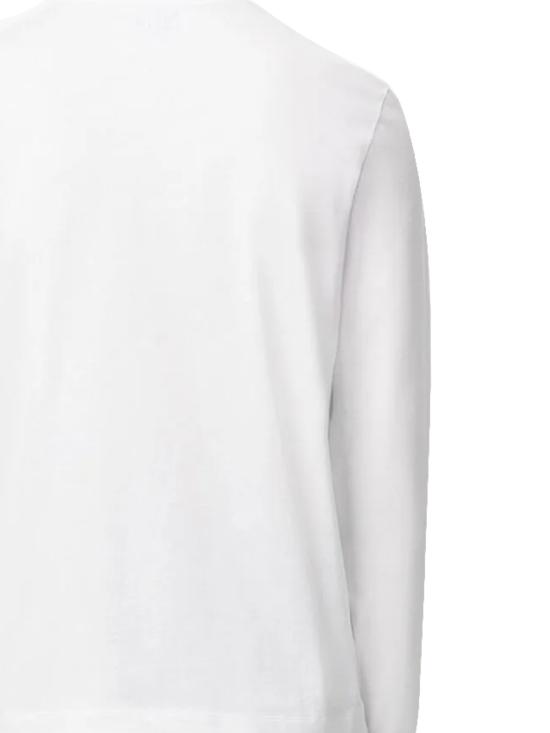 26SS 아미 스몰 하트 로고 롱슬리브 티셔츠 BFUTS235 724100 White - AMI