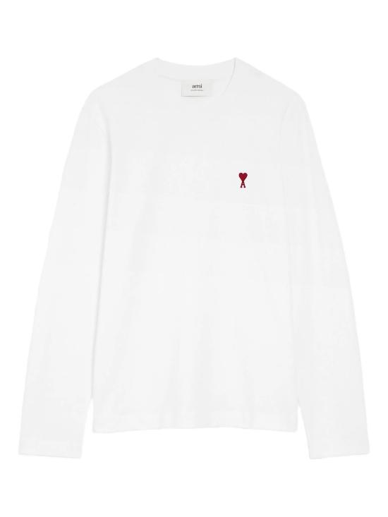 26SS 아미 스몰 하트 로고 롱슬리브 티셔츠 BFUTS235 724100 White