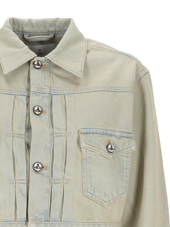 26SS 비비안웨스트우드 MARLENE 마린 크롭 자켓 19010018 W01C1B412 Blue - VIVIENNE WESTWOOD