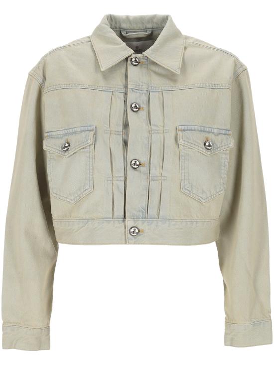 26SS 비비안웨스트우드 MARLENE 마린 크롭 자켓 19010018 W01C1B412 Blue