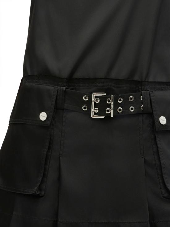 26SS 가니 미디 원피스 A1030167 099 Black - GANNI