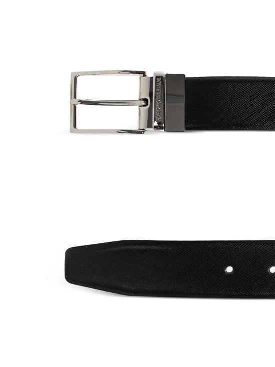26SS 엠포리오 아르마니 가죽 벨트 EM005540 AF24909MC173 Black - EMPORIO ARMANI