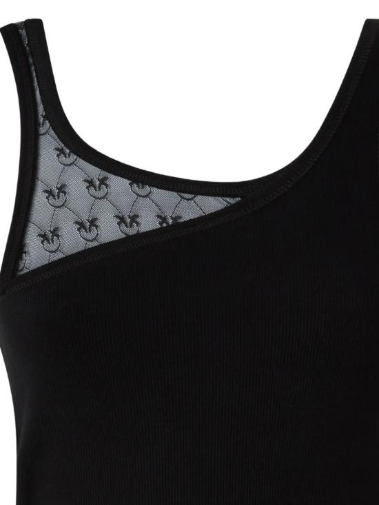 26SS 핑코 긴팔 티셔츠 106461 A362Z99 Nero limousine - PINKO