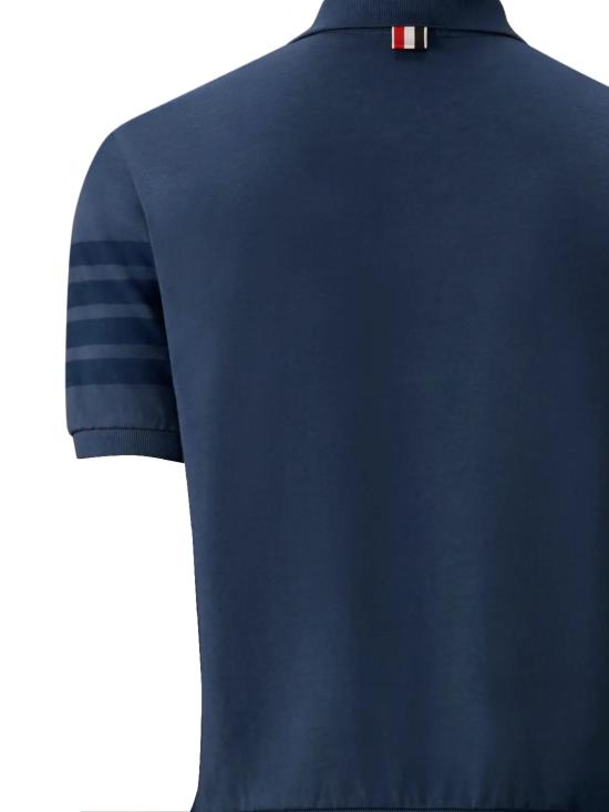 26SS 톰브라운 폴로 티셔츠 MJP236A J0253415 Blue - THOM BROWNE