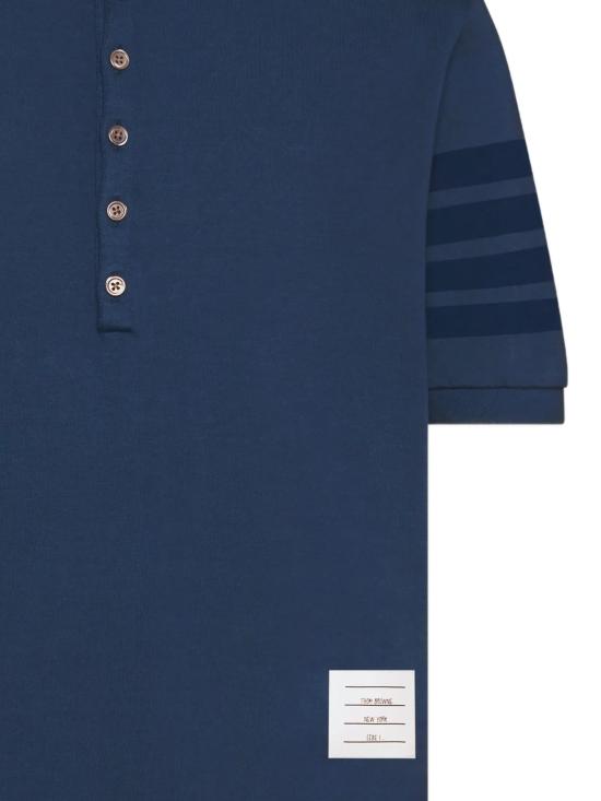 26SS 톰브라운 폴로 티셔츠 MJP236A J0253415 Blue - THOM BROWNE