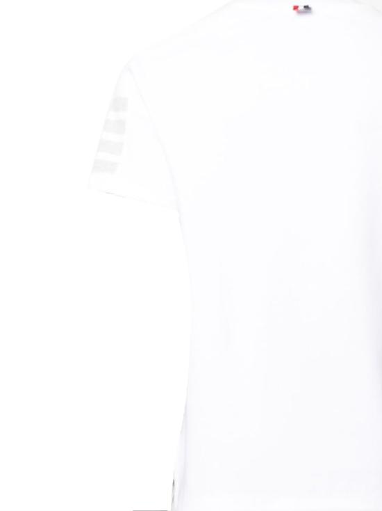 26SS 톰브라운 반팔 티셔츠 MJS246A 07323100 White - THOM BROWNE