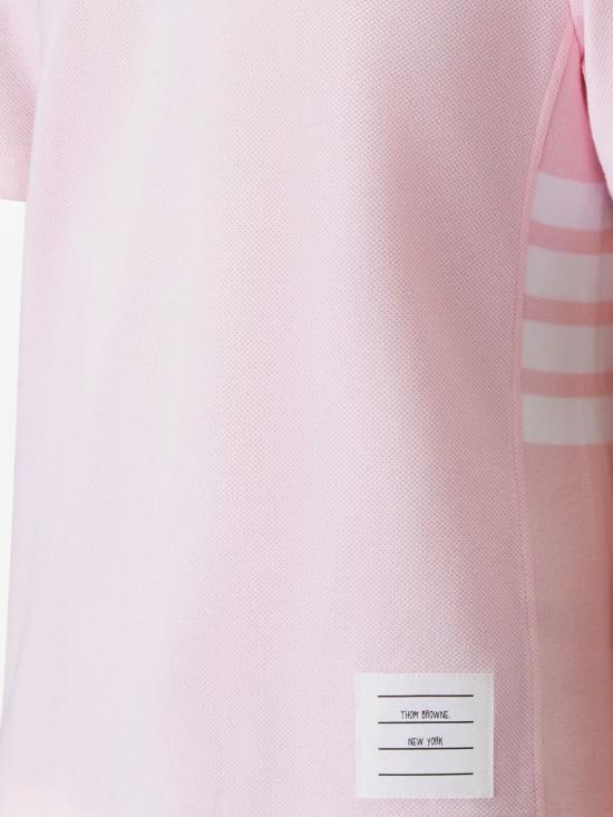 26SS 톰브라운 클래식 피케 4바 티셔츠 FJS207A 00050680 LT PINK - THOM BROWNE