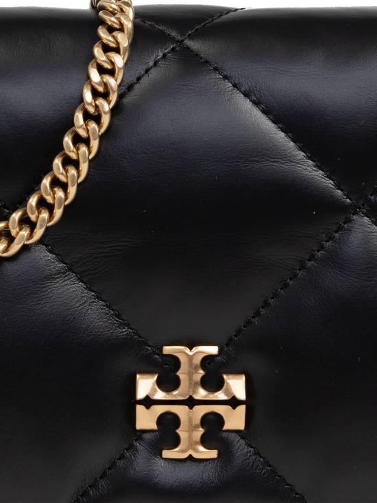 26SS 토리버치 키라 다이아몬드 퀼트 체인 월렛 158624 001 Black - TORY BURCH