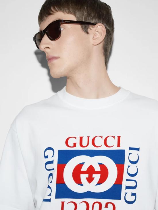 26SS 구찌 코튼 저지 티셔츠 784361XJGKA 9074 Bianco - GUCCI
