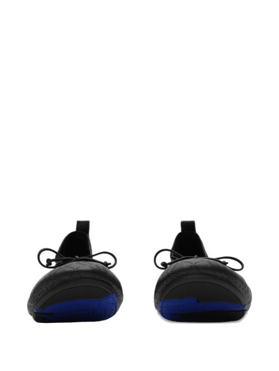 26SS 버버리 체크 레더 폰 발레리나 8121096 X Black - BURBERRY