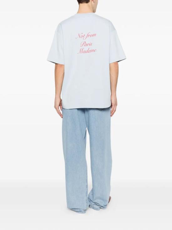 26SS 드롤드무슈 반팔 티셔츠 KTS209CO002 LBE Clear Blue - DROLE DE MONSIEUR