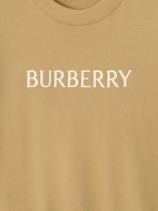 26SS 버버리 로고 코튼 티셔츠 8118975 X Flax - BURBERRY