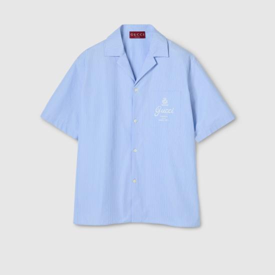 26SS 구찌 반팔 셔츠 794907ZAJWW 4061 Clear Blue