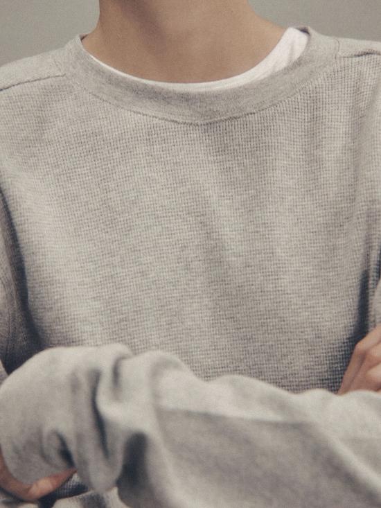 26SS 엔타이어 스튜디오 반팔 티셔츠 ESSS26TO01908 GREYMARLE Grey - ENTIRE STUDIOS