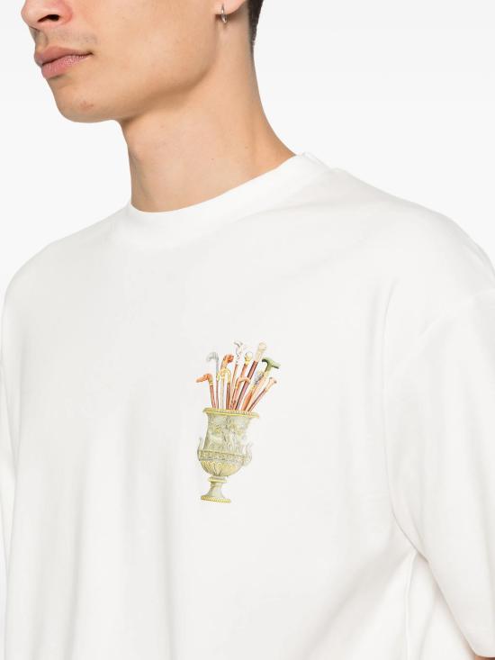 26SS 드롤드무슈 반팔 티셔츠 KTS313CO002 OW White - DROLE DE MONSIEUR