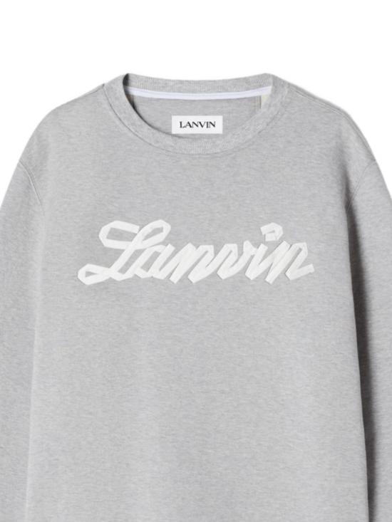 26SS 랑방 긴팔 티셔츠 RMSS0001 F047P26100 Grey - LANVIN