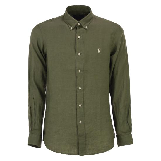 26SS 폴로 랄프로렌 긴팔 셔츠 710966294 OLIVE