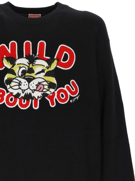 26SS 겐조 스웨터 FG55PU7853LO 99J Black - KENZO