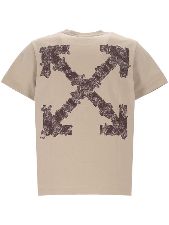 26SS 오프화이트 반팔 티셔츠 44MAA027S26J008 250 FADE OUT - OFF WHITE