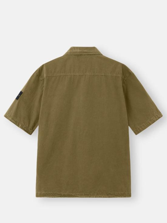 26SS 스톤 아일랜드 반팔 셔츠 L1S151200031S00WN V015G Green - STONE ISLAND